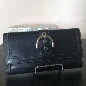 Leather Coach Wallet | Black